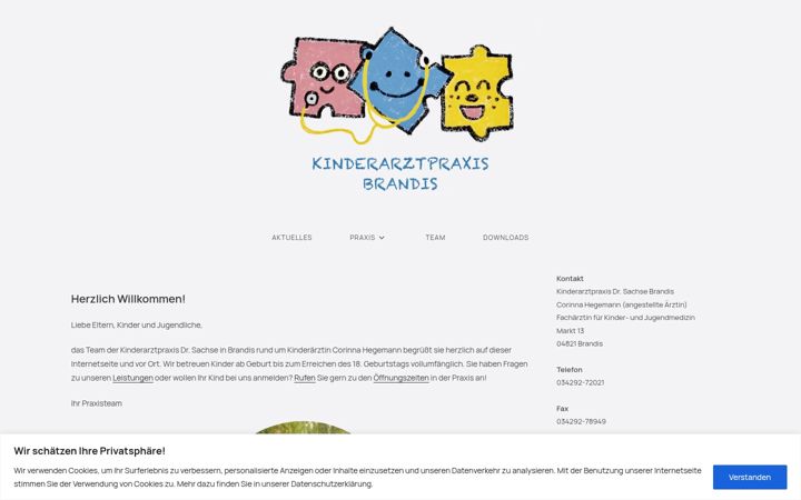 Screenshot of kinderarzt-brandis.de