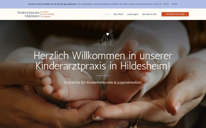 Screenshot of kinderarzt-in-hildesheim.de
