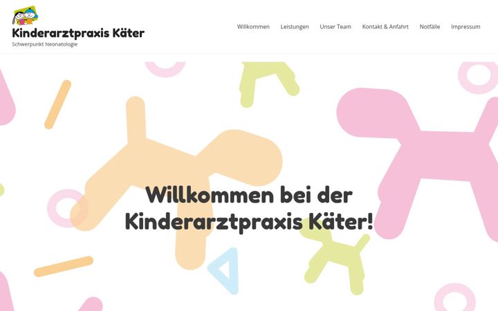 Screenshot of kinderarzt-kaeter.de