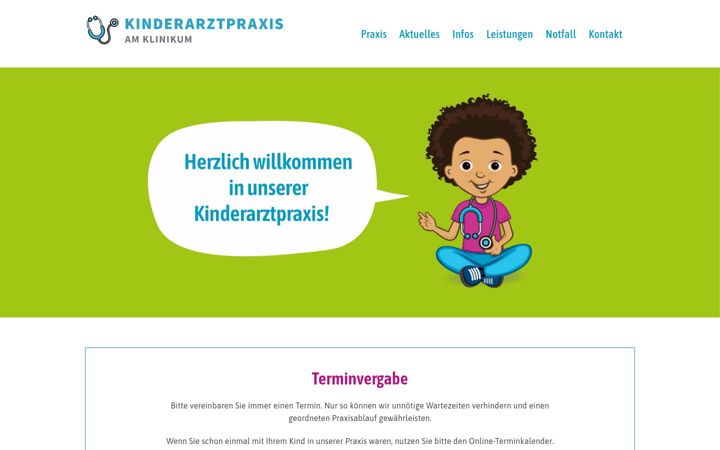 Screenshot of kinderarzt-klinkhammer.de