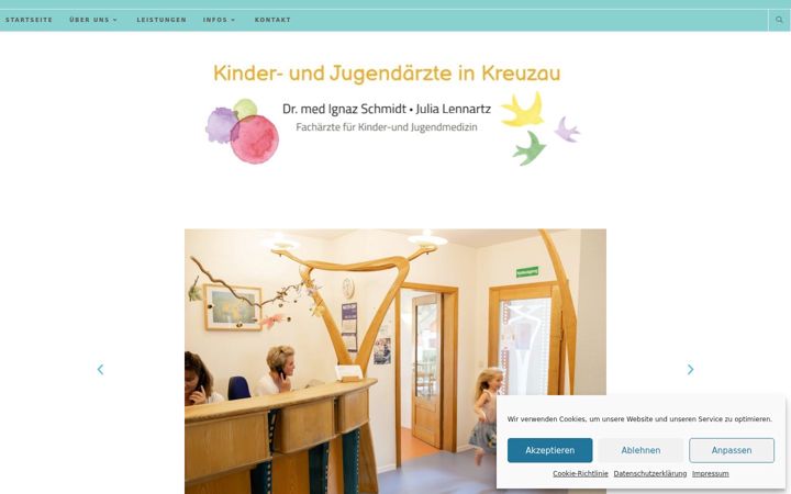 Screenshot of kinderarzt-kreuzau.de