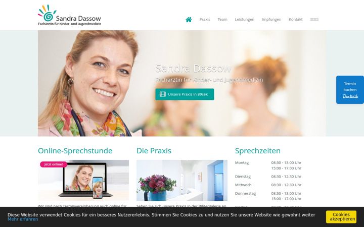 Screenshot of kinderarzt-obk.de
