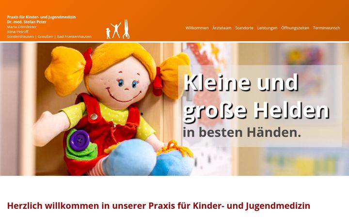 Screenshot of kinderarzt-peter.de