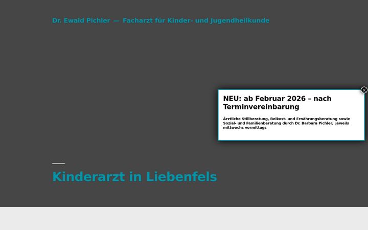 Screenshot of kinderarzt-pichler.at