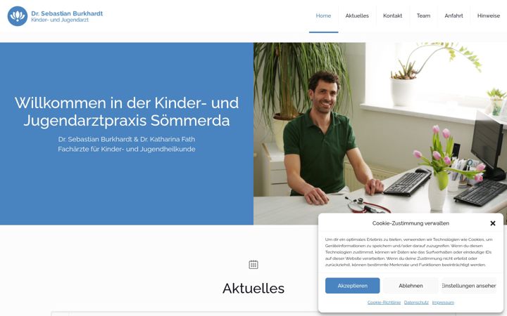 Screenshot of kinderarzt-soemmerda.de