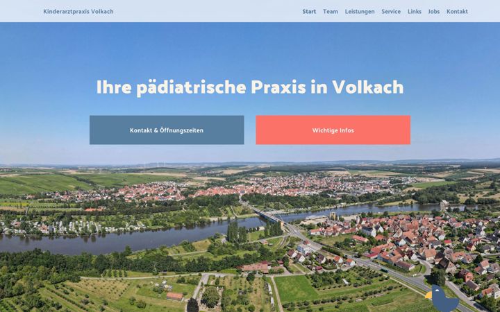 Screenshot of kinderarzt-volkach.de