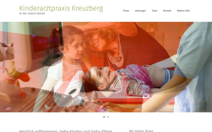 Screenshot of kinderarztpraxis-kreuzberg.de