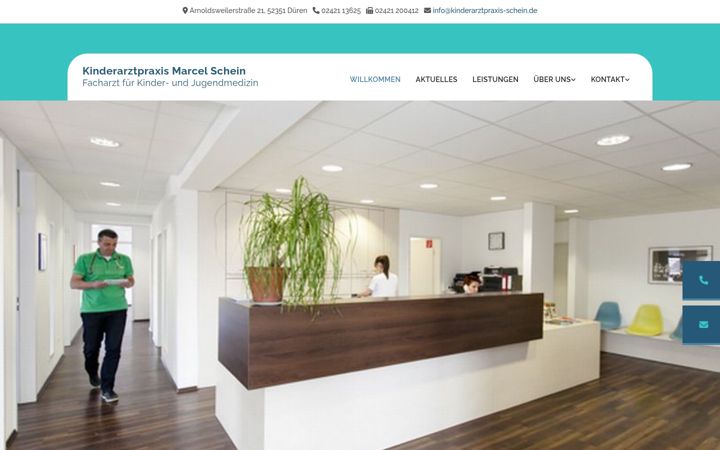 Screenshot of kinderarztpraxis-schein.de