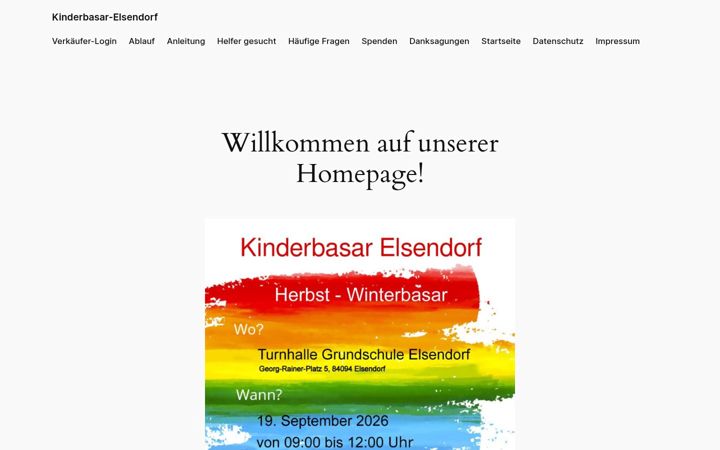 Screenshot of kinderbasar-elsendorf.de