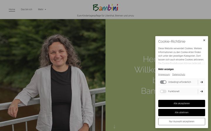 Screenshot of kinderbetreuung-bambini.de