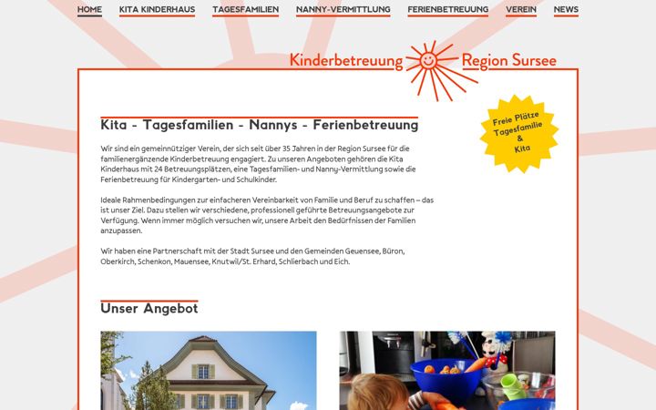 Screenshot of kinderbetreuung-sursee.ch