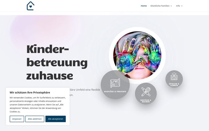 Screenshot of kinderbetreuung-zuhause.ch