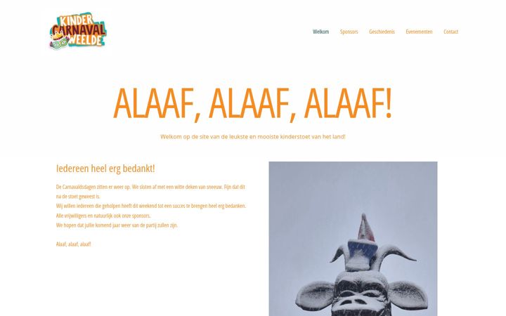 Screenshot of kindercarnaval.be