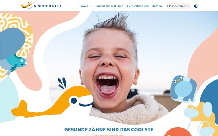 Screenshot of kinderdentist.de