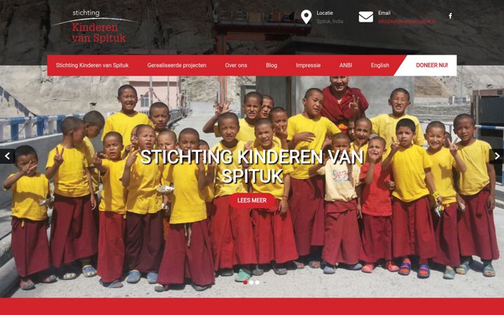 Screenshot of kinderenvanspituk.nl