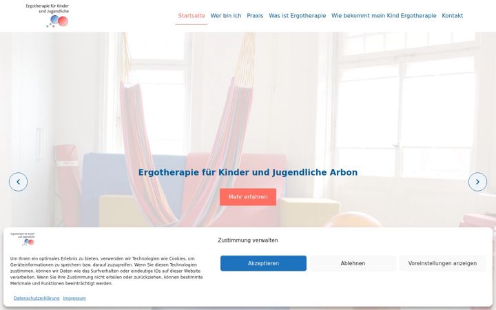 Screenshot of kinderergoarbon.ch
