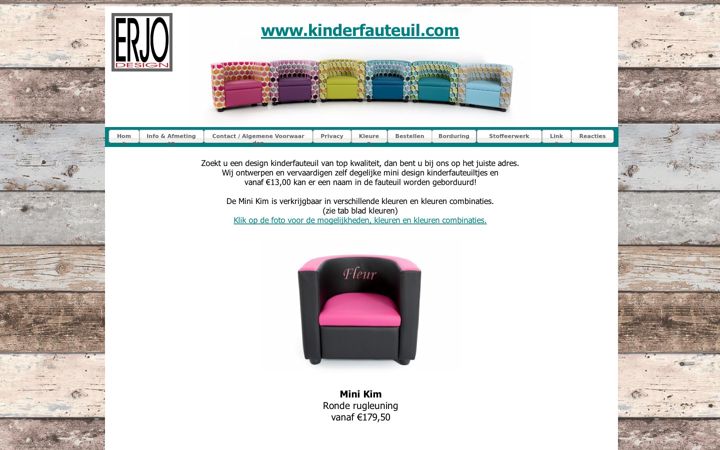 Screenshot of kinderfauteuil.com