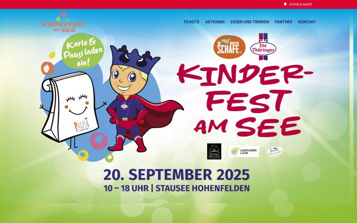 Screenshot of kinderfestamsee.de