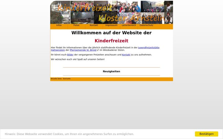 Screenshot of kinderfreizeit-arnstein.de