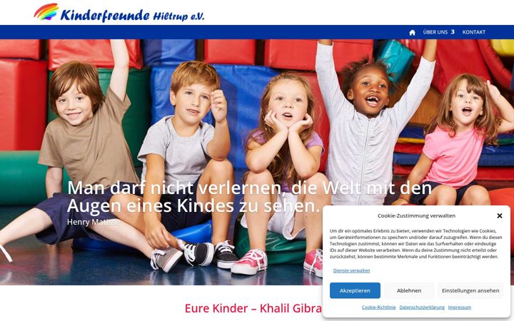 Screenshot of kinderfreunde-hiltrup.org