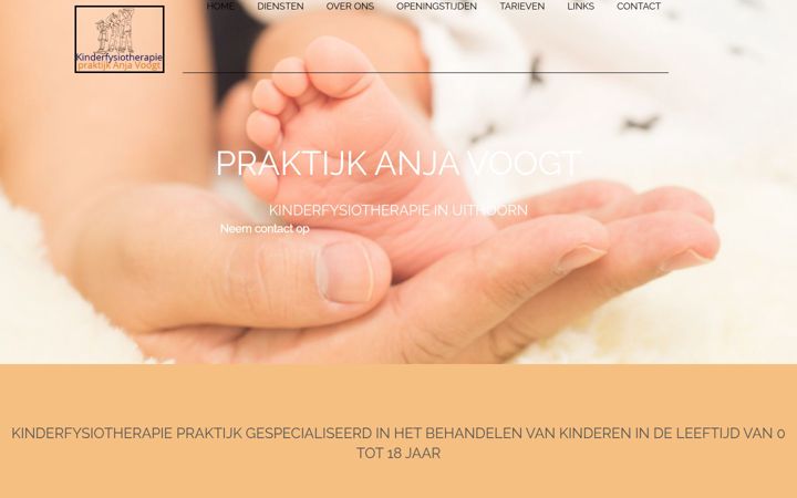 Snímek obrazovky kinderfysio-voogt.nl