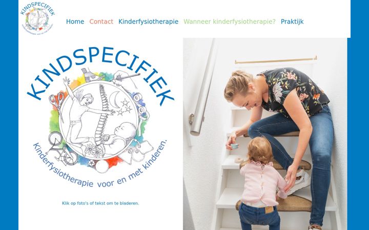 Screenshot of kinderfysiotherapie-enschedenoord.nl