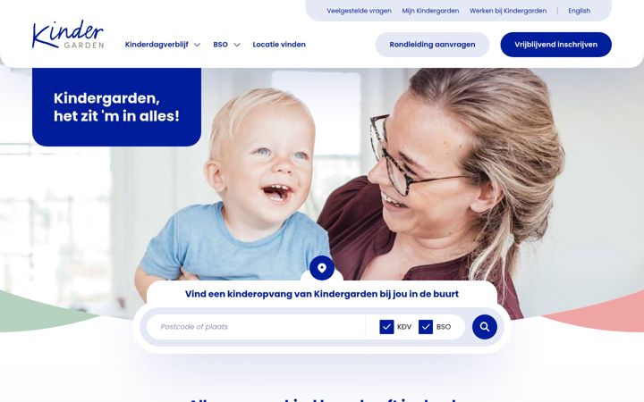 Screenshot of kindergarden.nl