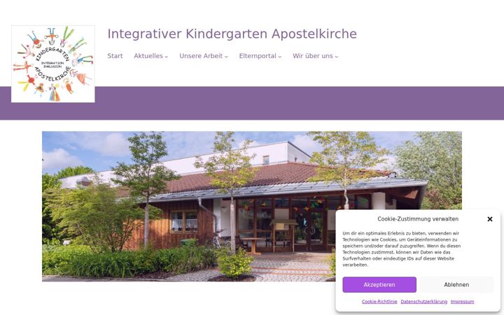 Screenshot of kindergarten-apostelkirche.de