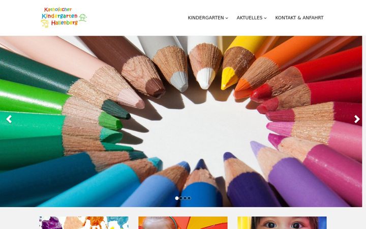 Screenshot of kindergarten-hallenberg.de