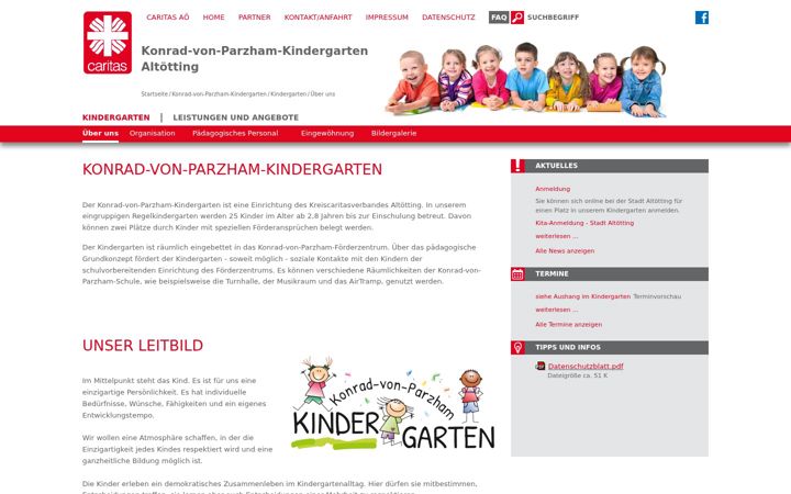 Screenshot of kindergarten-kvp.de