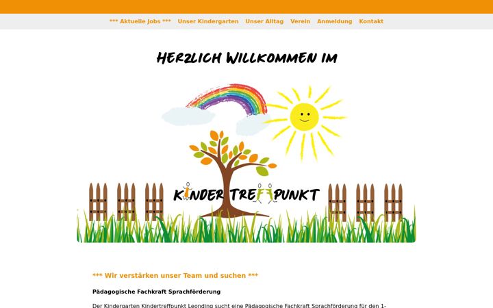 Screenshot of kindergarten-leonding.at