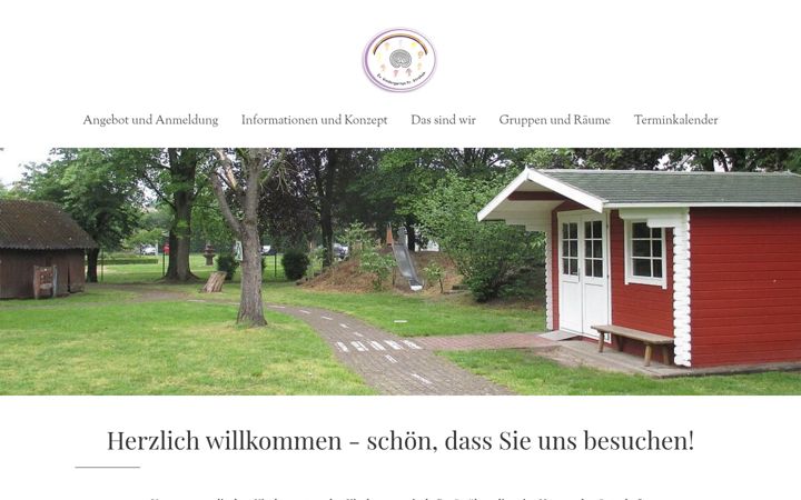 Screenshot of kindergarten-prstroehen.de