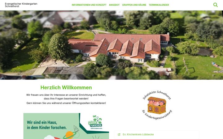 Screenshot of kindergarten-schnathorst.de