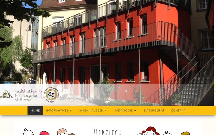Screenshot of kindergarten-stburkard.de