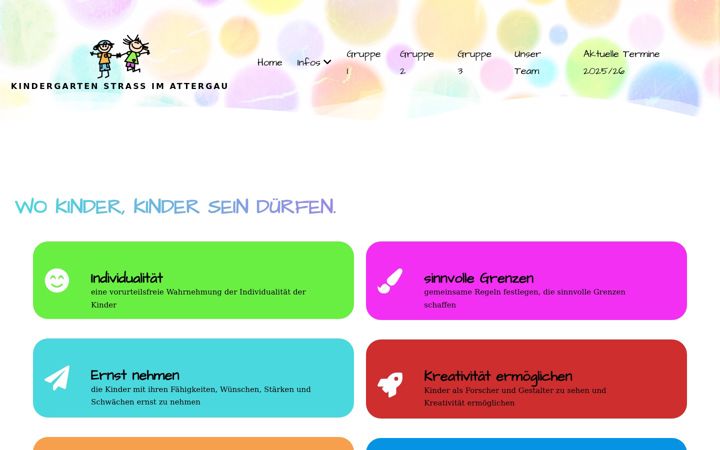 Screenshot of kindergarten-strass.at