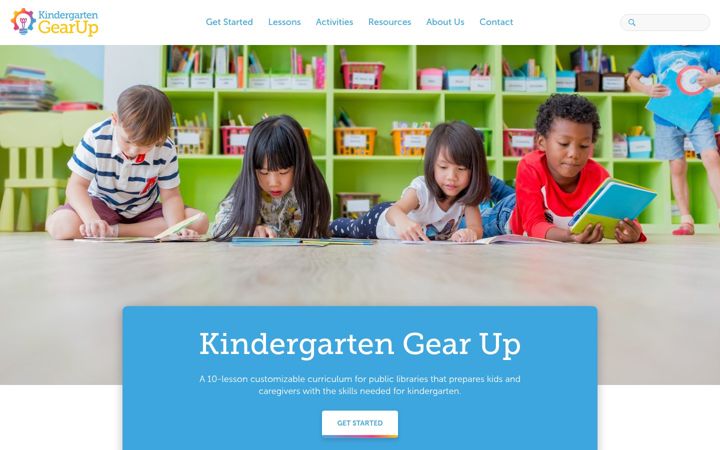 Screenshot of kindergartengearup.org