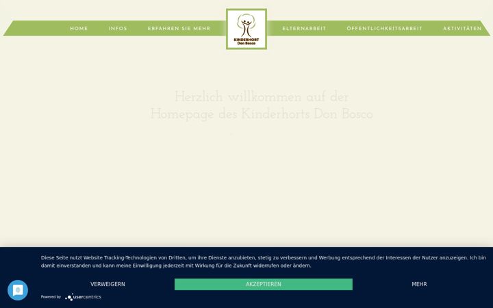 Screenshot of kinderhortpfaffenhofen.de