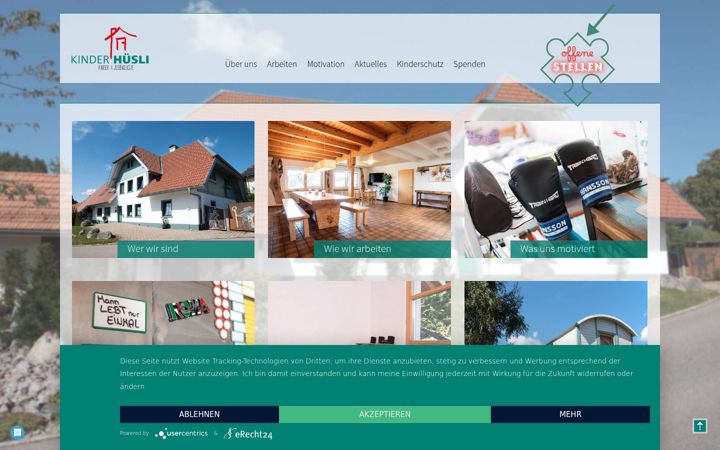 Screenshot of kinderhuesli.de