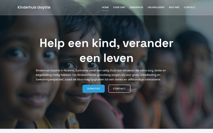 Screenshot of kinderhuisgaytrie.com