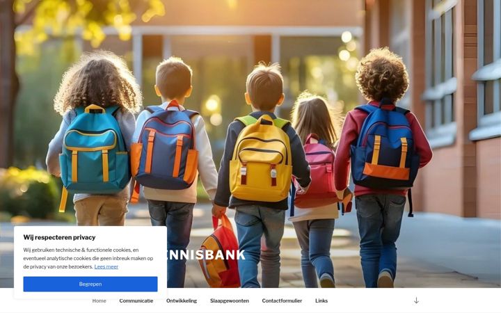 Screenshot of kinderkennisbank.nl