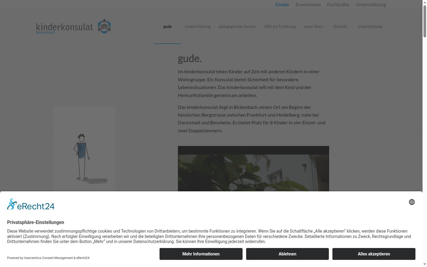 Screenshot tal-banner tal-kunsens muri qabel kwalunkwe interazzjoni
