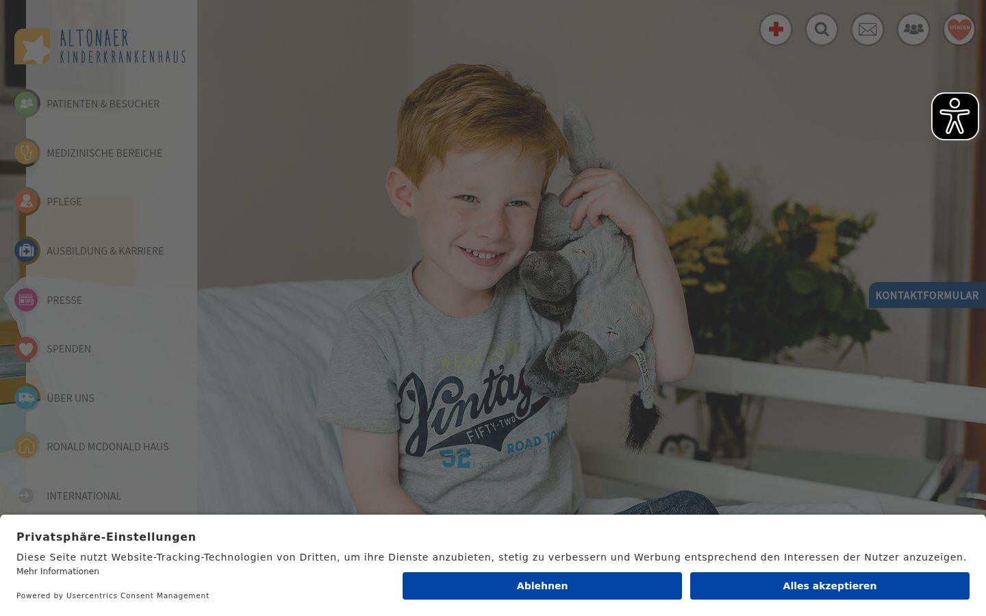 Screenshot van de toestemmingsbanner zoals getoond vóór enige interactie