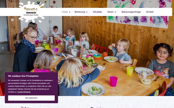 Screenshot of kinderkrippe-teufen.ch