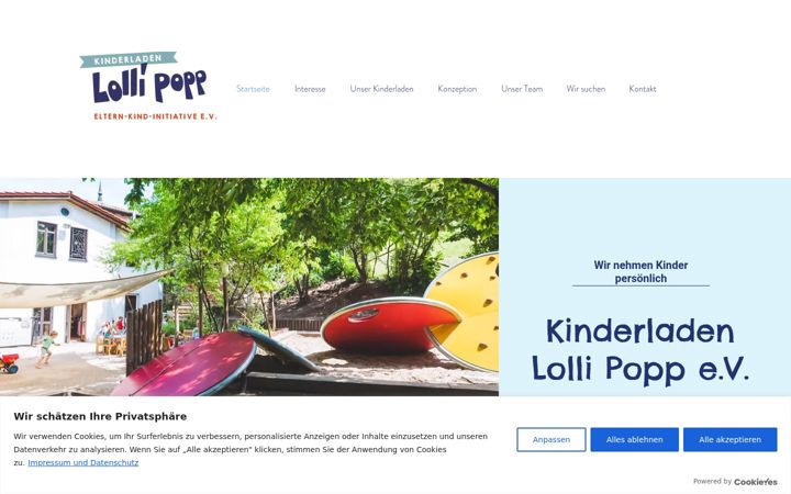 Screenshot of kinderladen-lollipopp.de