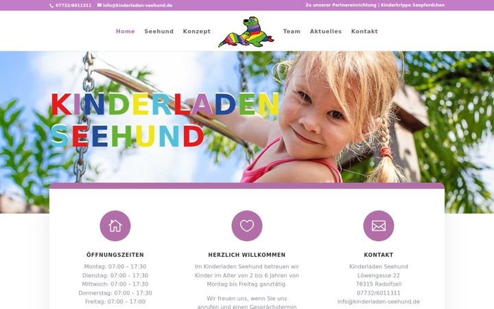 Screenshot of kinderladen-seehund.de