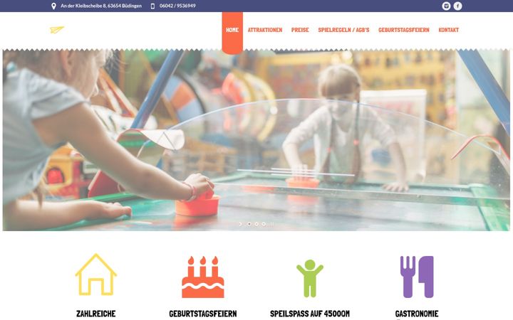 Screenshot of kinderland-buedingen.de
