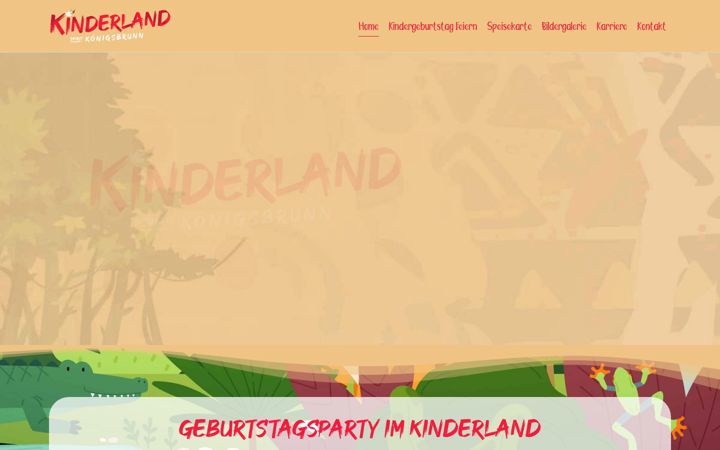 Screenshot of kinderland-koenigsbrunn.de