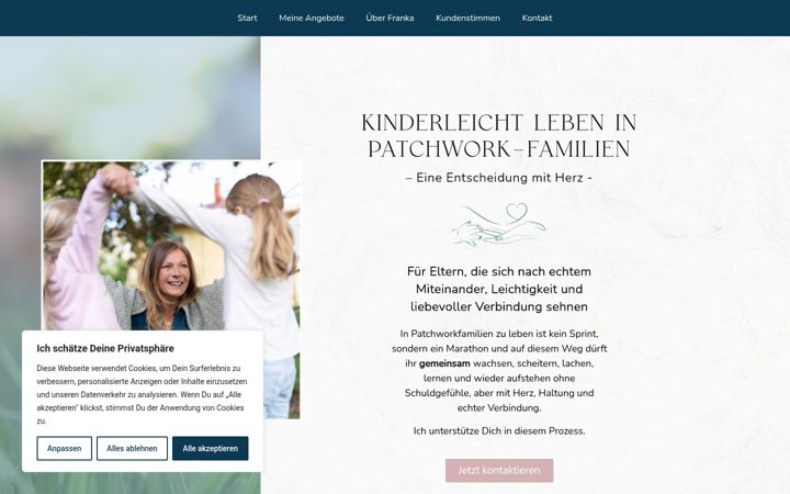 Screenshot of kinderleicht-leben.de