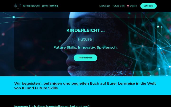 Screenshot of kinderleicht.io