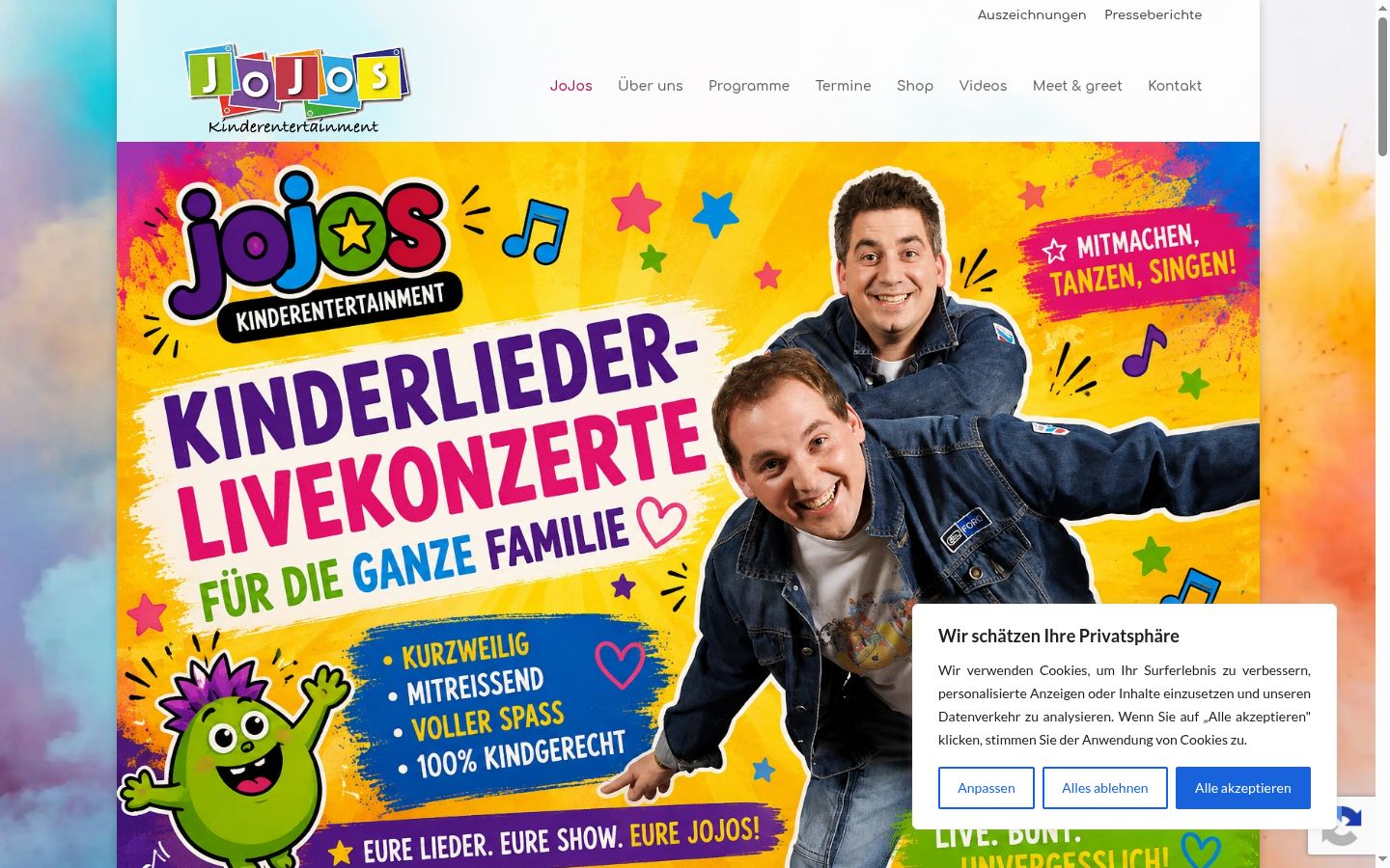Screenshot tal-banner tal-kunsens muri qabel kwalunkwe interazzjoni